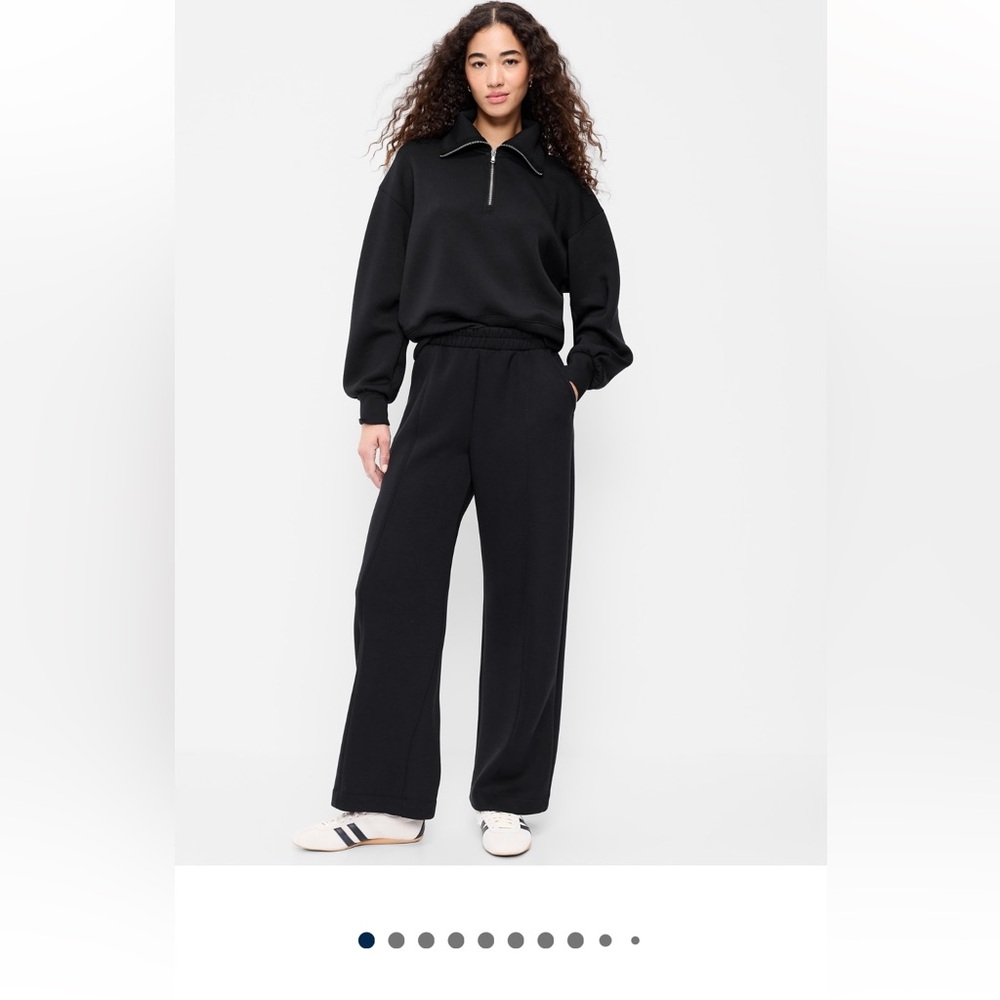 Old Navy Black Wide-Leg Lounge Pants - Picture 12 of 14